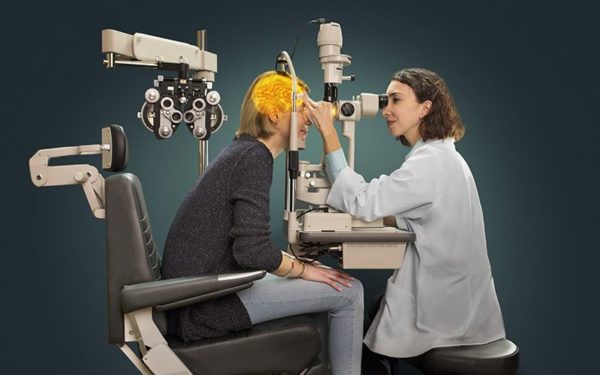 getting an eye exam