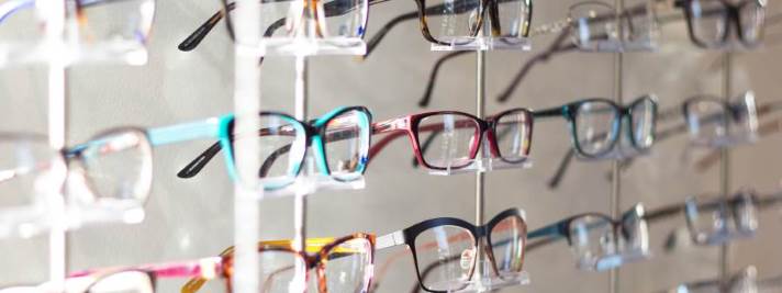 eyewear on display