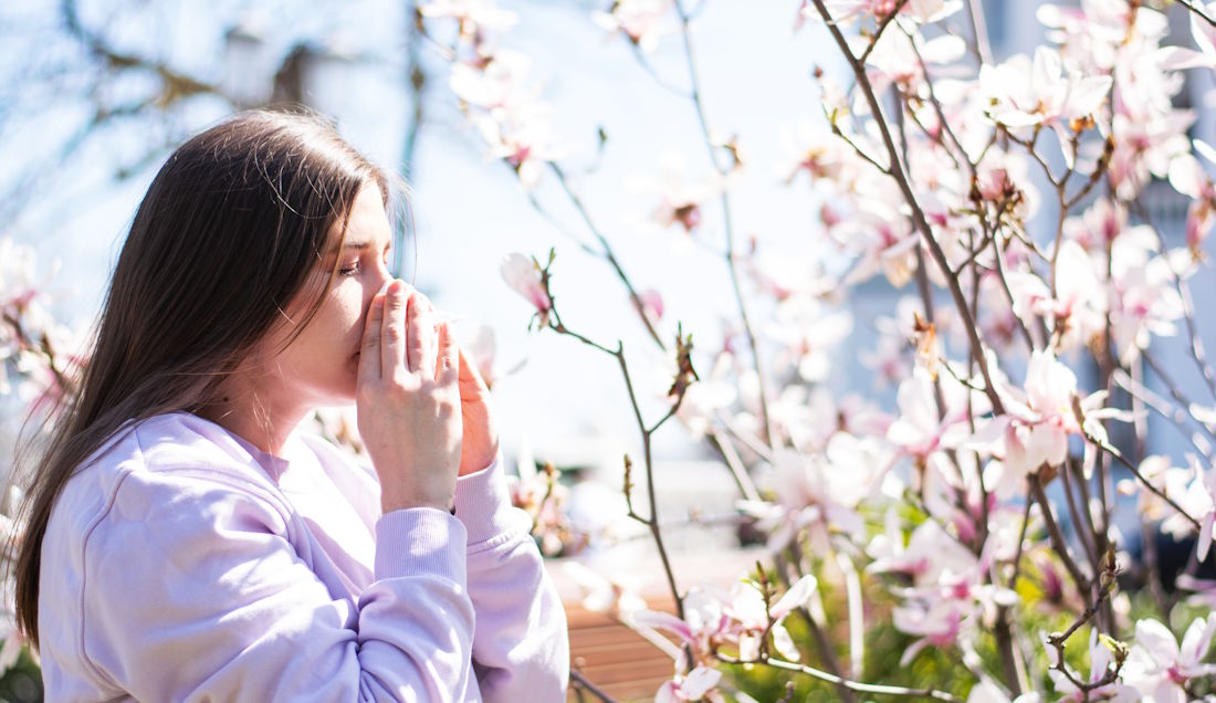 suffering from allergies 