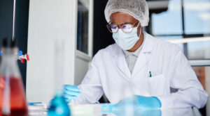 biochemist at work