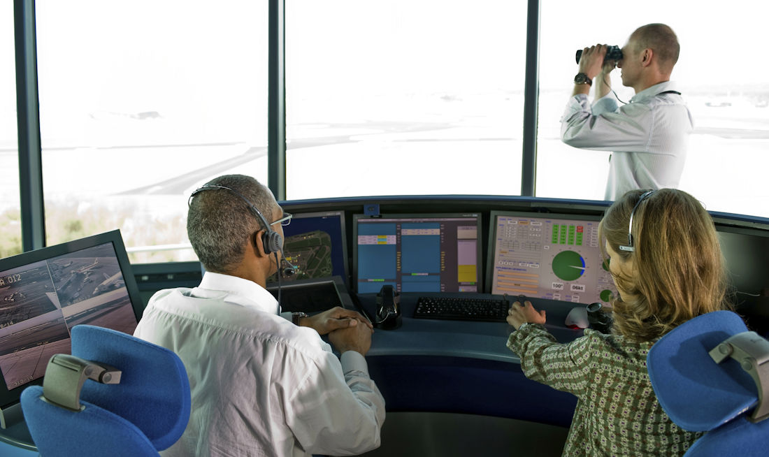 air traffic control workers