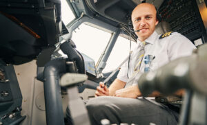 smiling pilot
