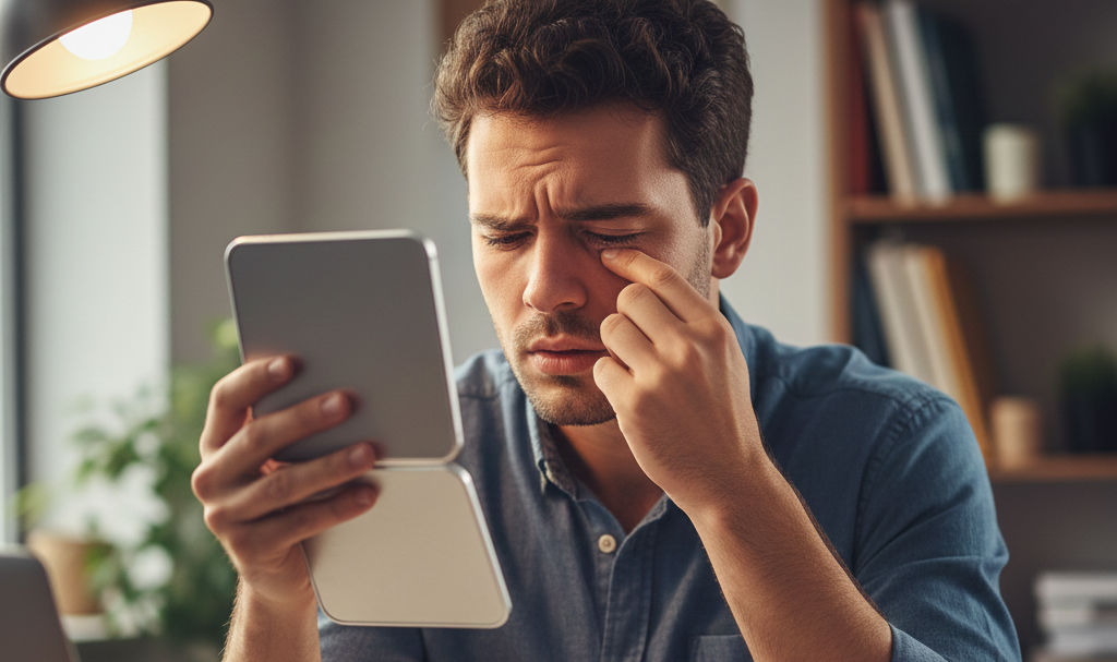 something stuck in eye