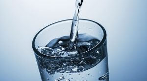 pouring glass of water